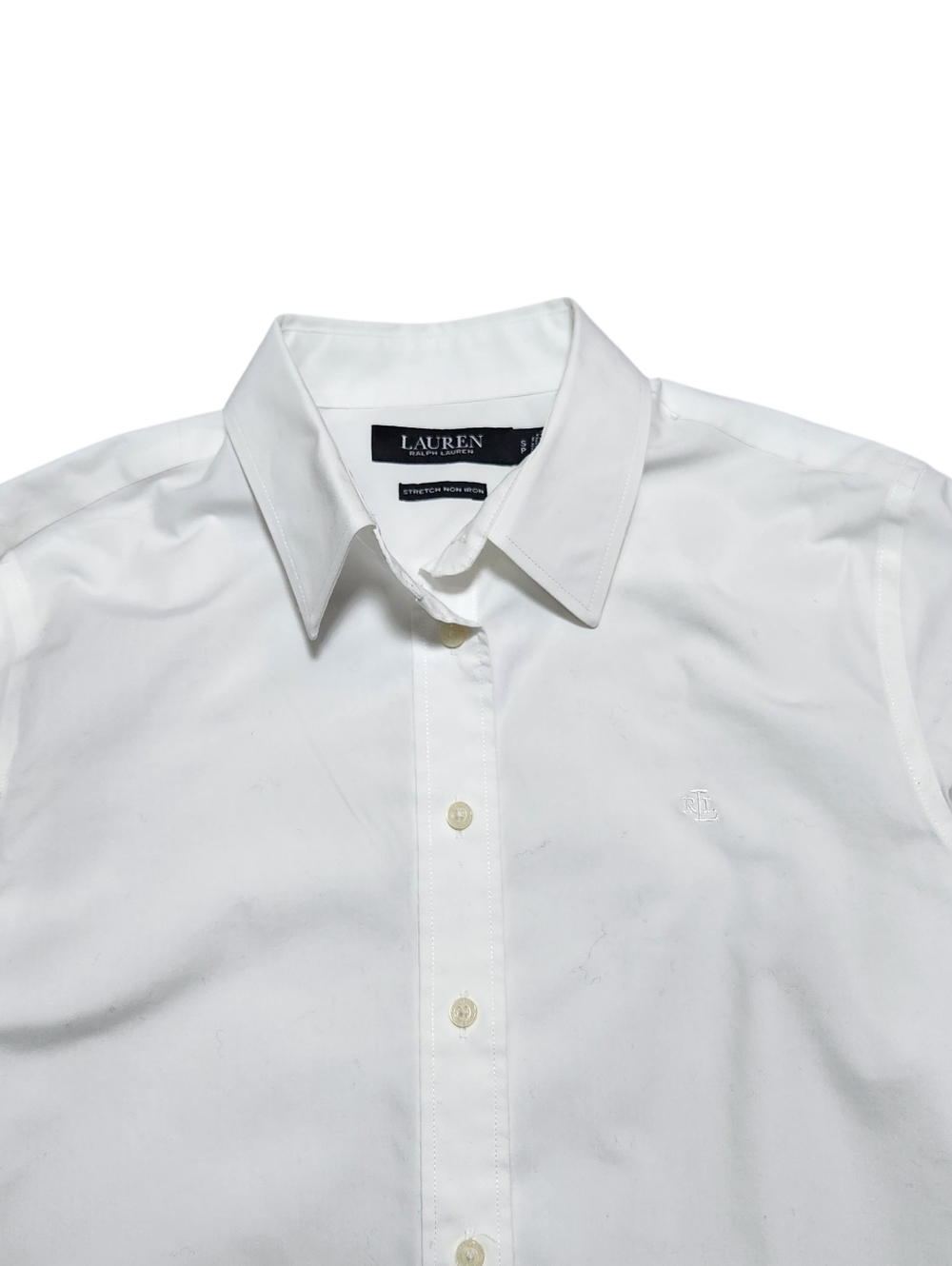 Lauren Ralph Lauren White Button-Down Shirt - Picture 5 of 13